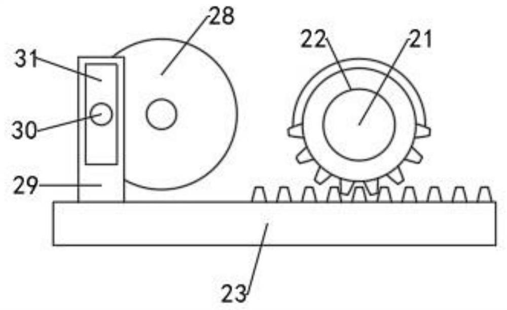 Concrete stirring device for municipal engineering construction