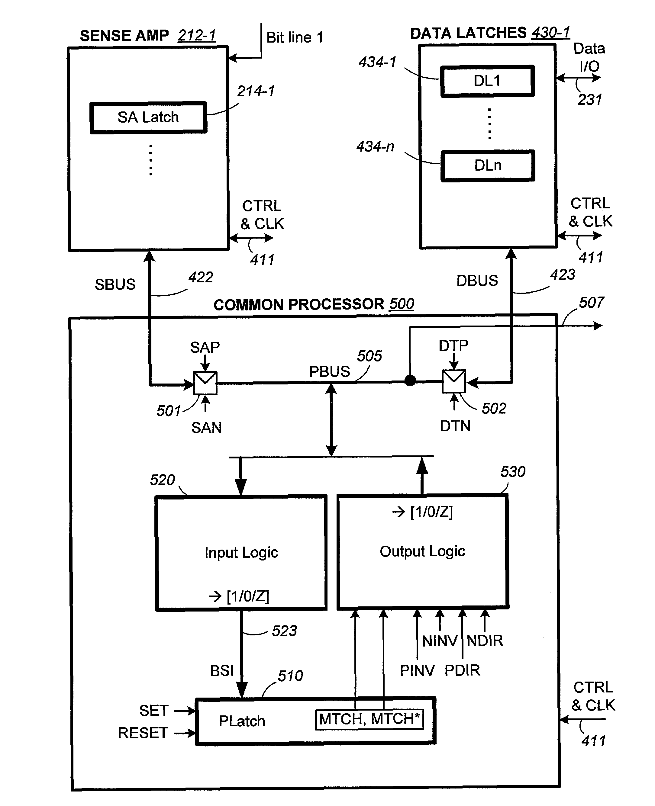 Non-volatile memory and method with shared processing for an aggregate of read/write circuits