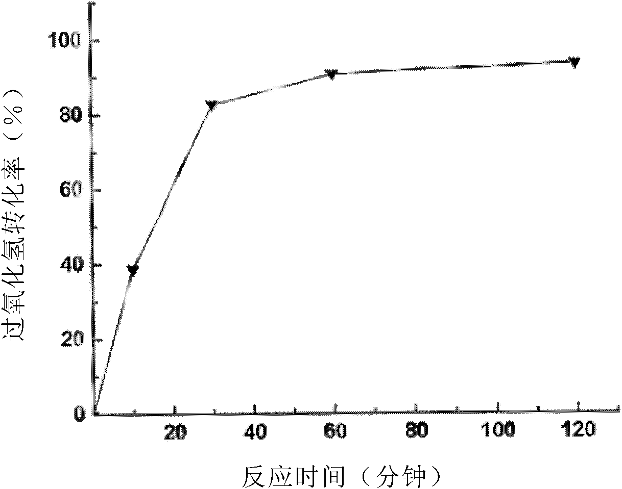 Load type solid catalyst for heterogeneous phase Fenton system and application thereof in water treatment