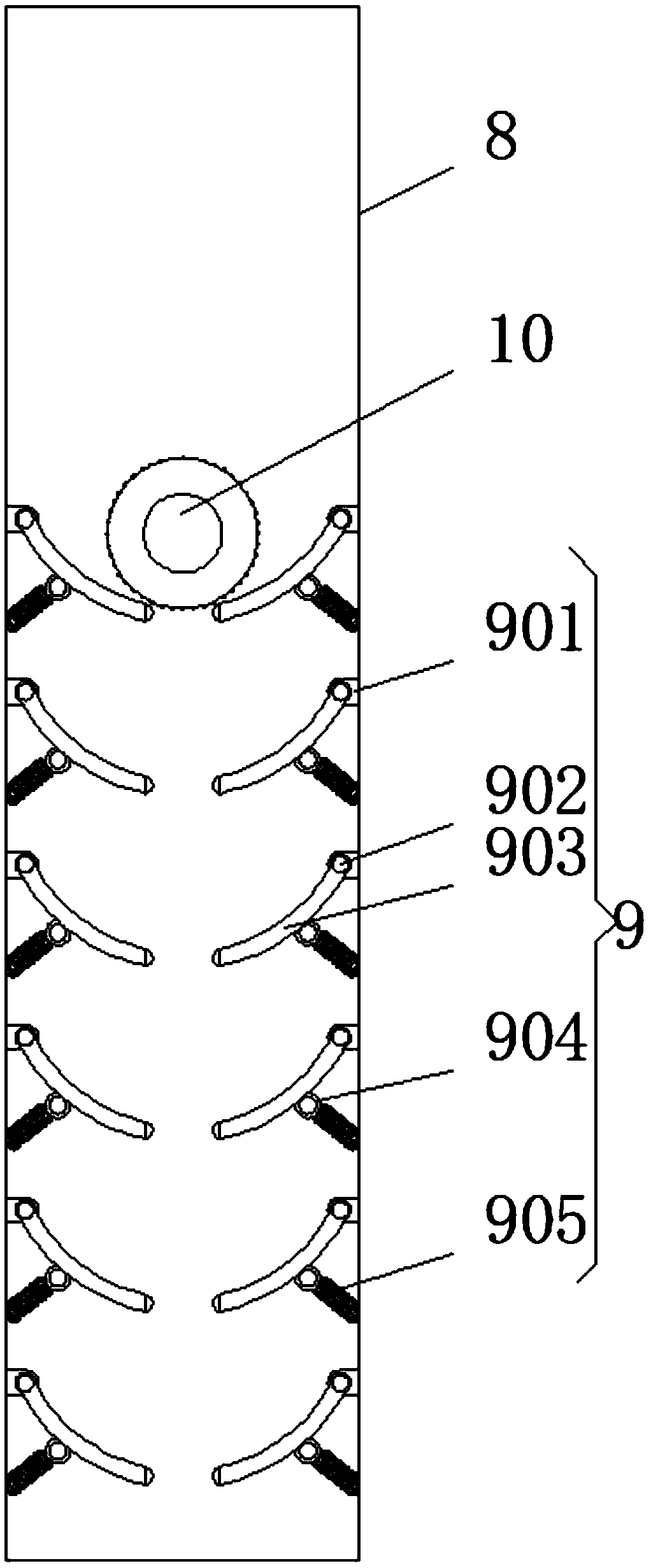 Warm-up ball passing practice device before football match