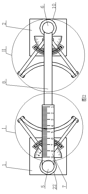 Breast reconstruction operation measuring ruler