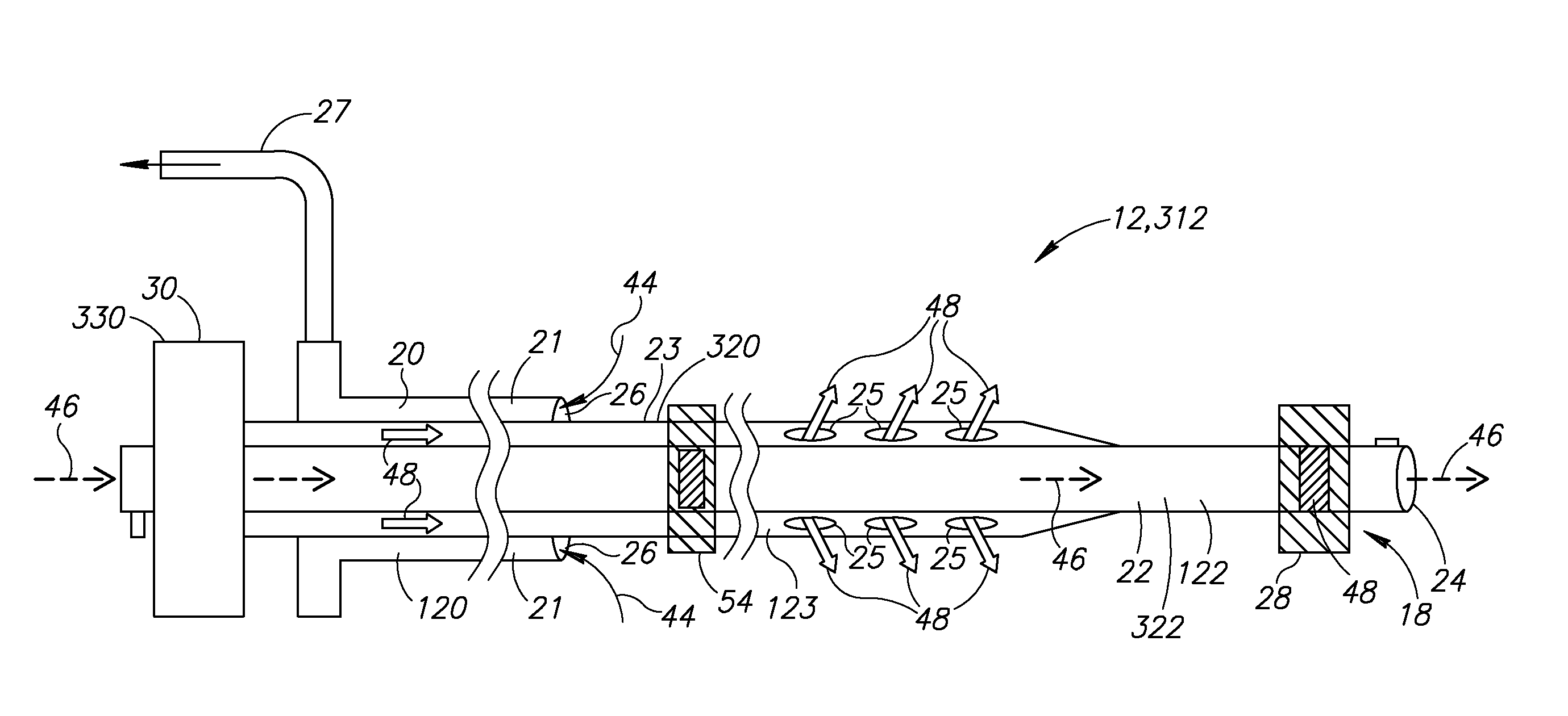 Variable length catheter for drug delivery