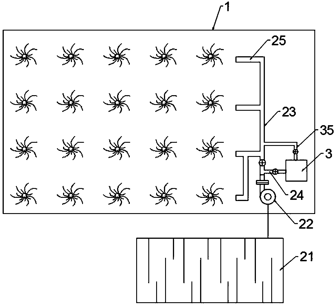 Carpet type water and fertilizer integrated irrigation system and method