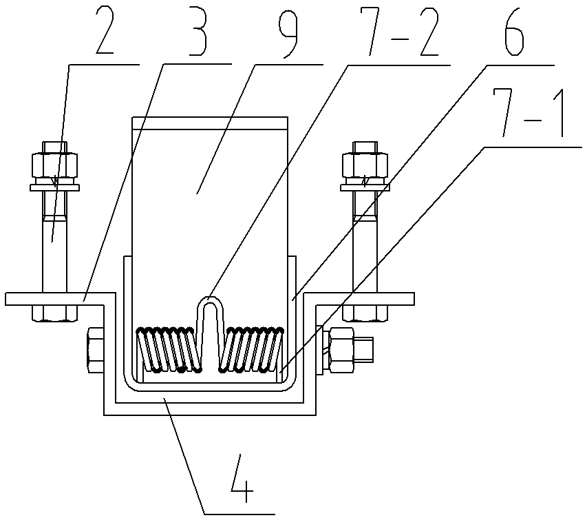 Guard bar door lock structure