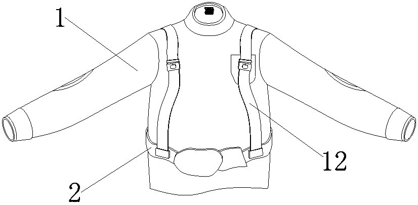 Garment with detachable waist support