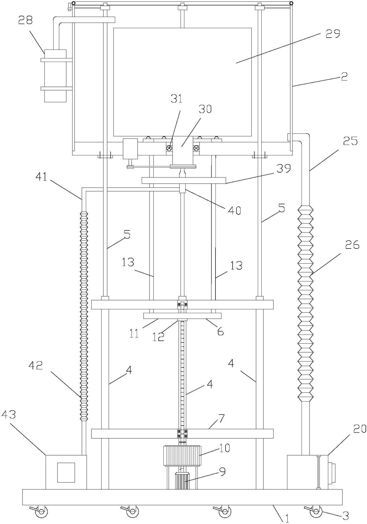 Rotary type cleaning device for crystal lamp and cleaning method thereof
