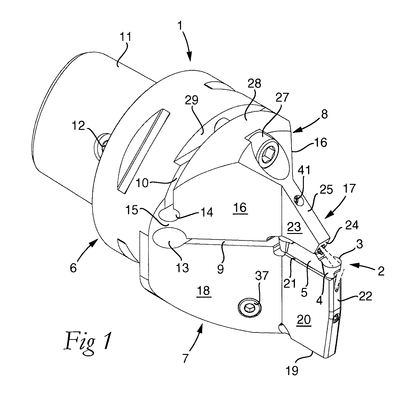 Tool for chip removing machining and a basic body therefor