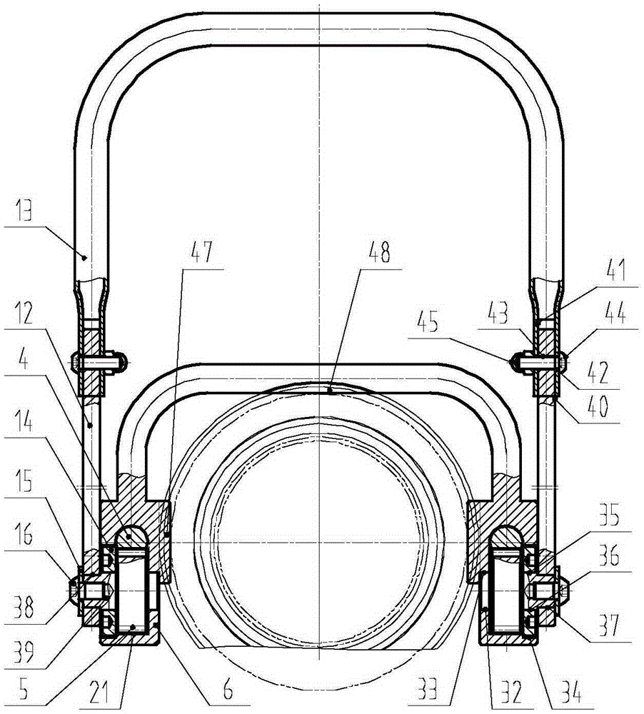 Manual operating tool for inserted connection of slotted head steel tubes