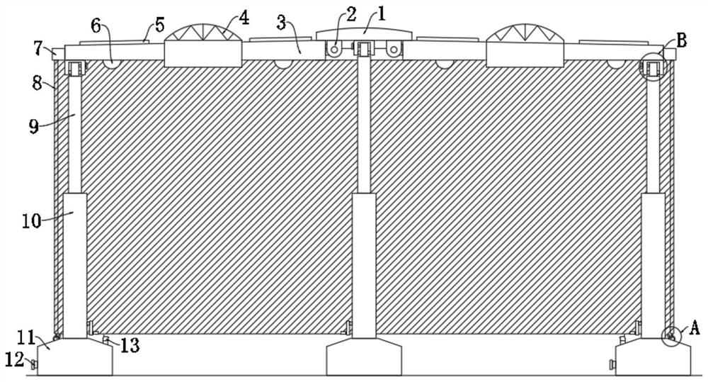 Energy-saving and efficiency-improving building structure