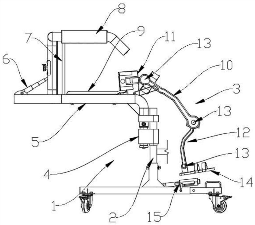 Training cold compress equipment for leg postoperative recovery in orthopedics department