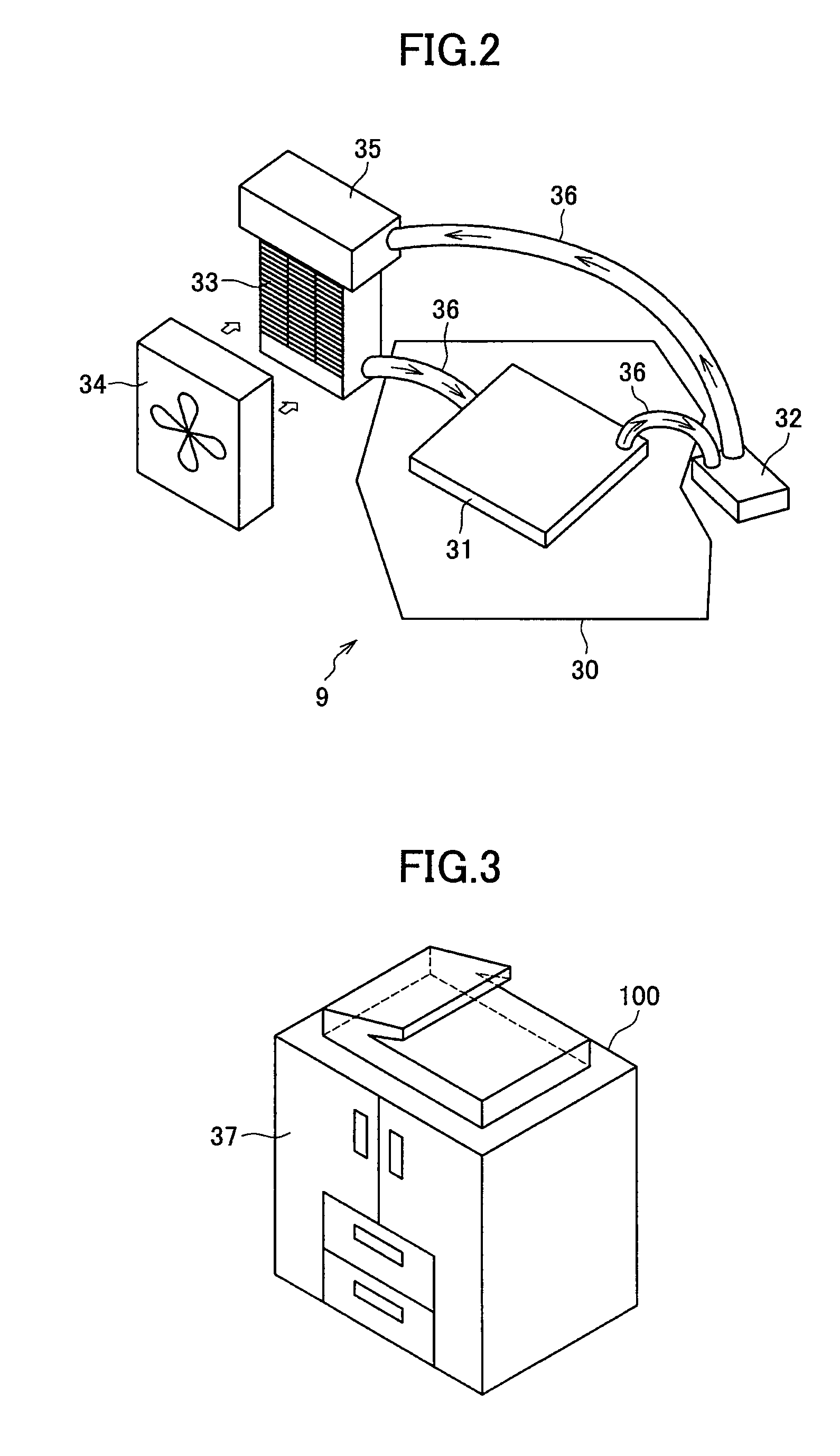 Cooling device and image forming device