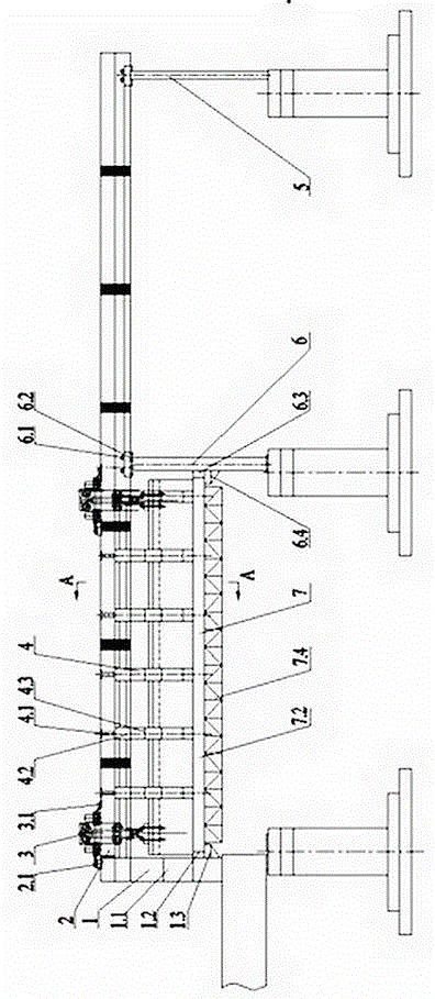 A fixed-point lifting bridge erecting machine and bridge erecting method