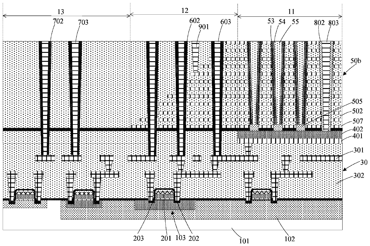 Three-dimensional storage device and fabrication method thereof