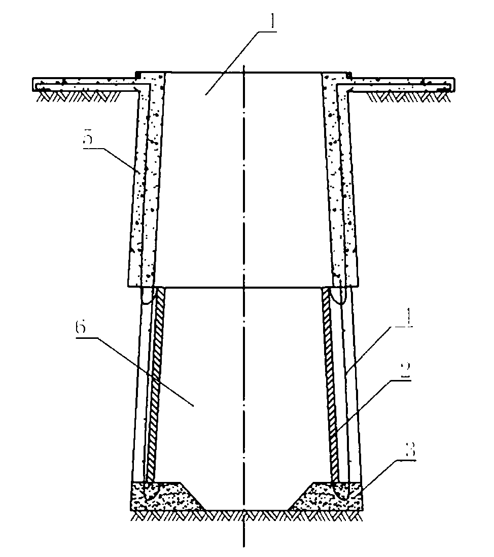 Foundation pit supporting method for manual dig-hole cement-soil steel pile