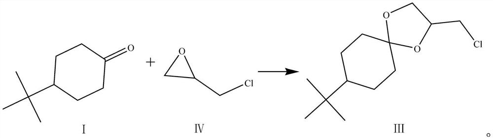 Synthesis method of 8-tert-butyl-2-chloromethyl-1, 4-dioxaspiro [4, 5] decane