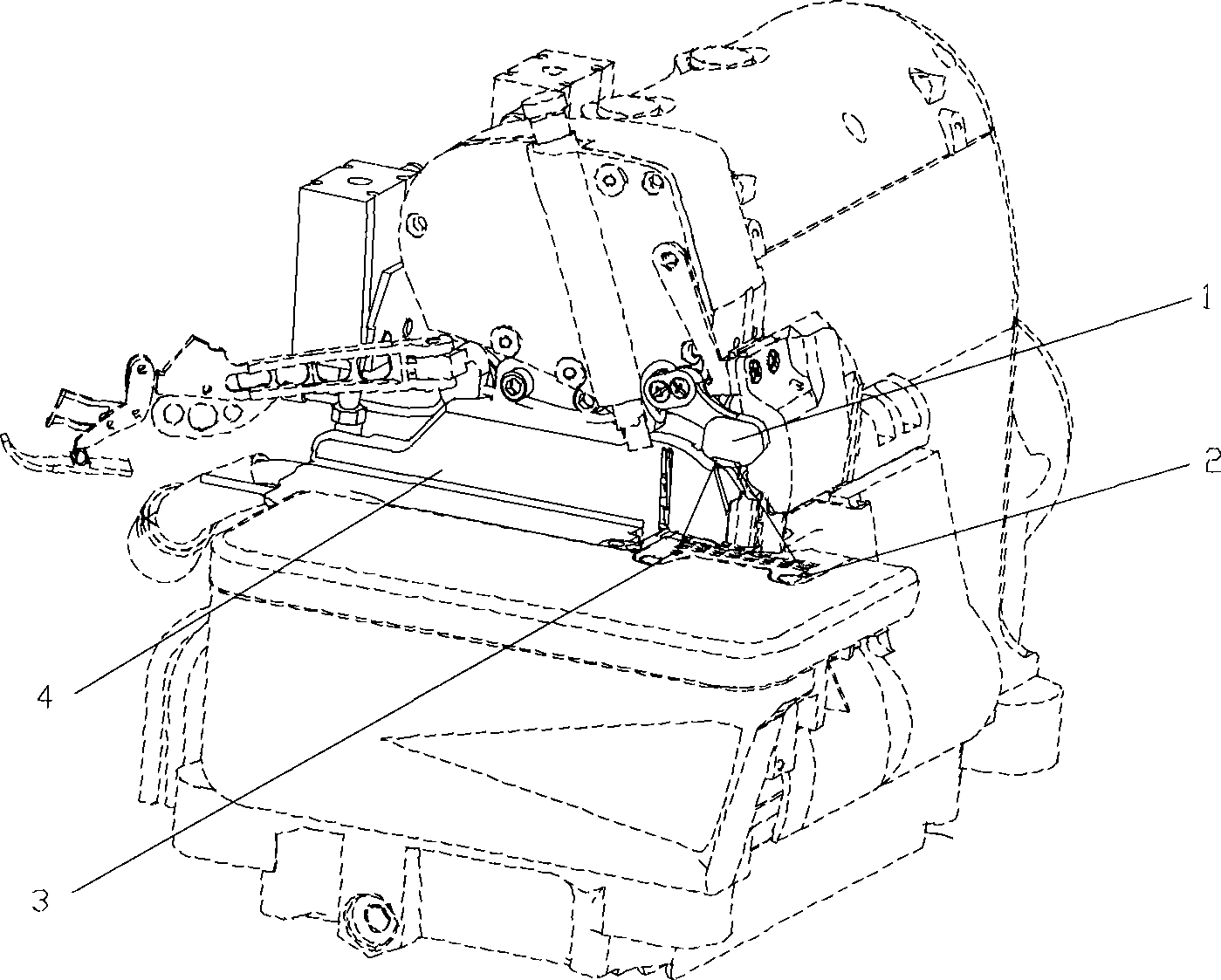 Photoelectronic control system for industrial sewing machine