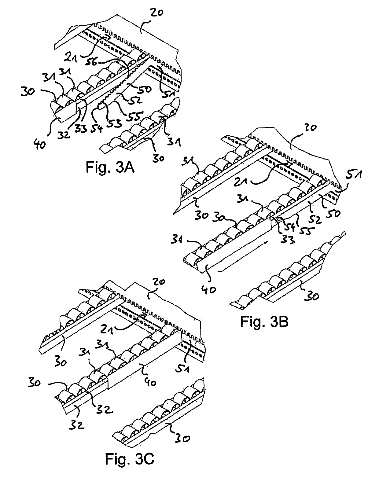 Locking device and method for locking a wheel track to an end beam, carton flow bed rack and use