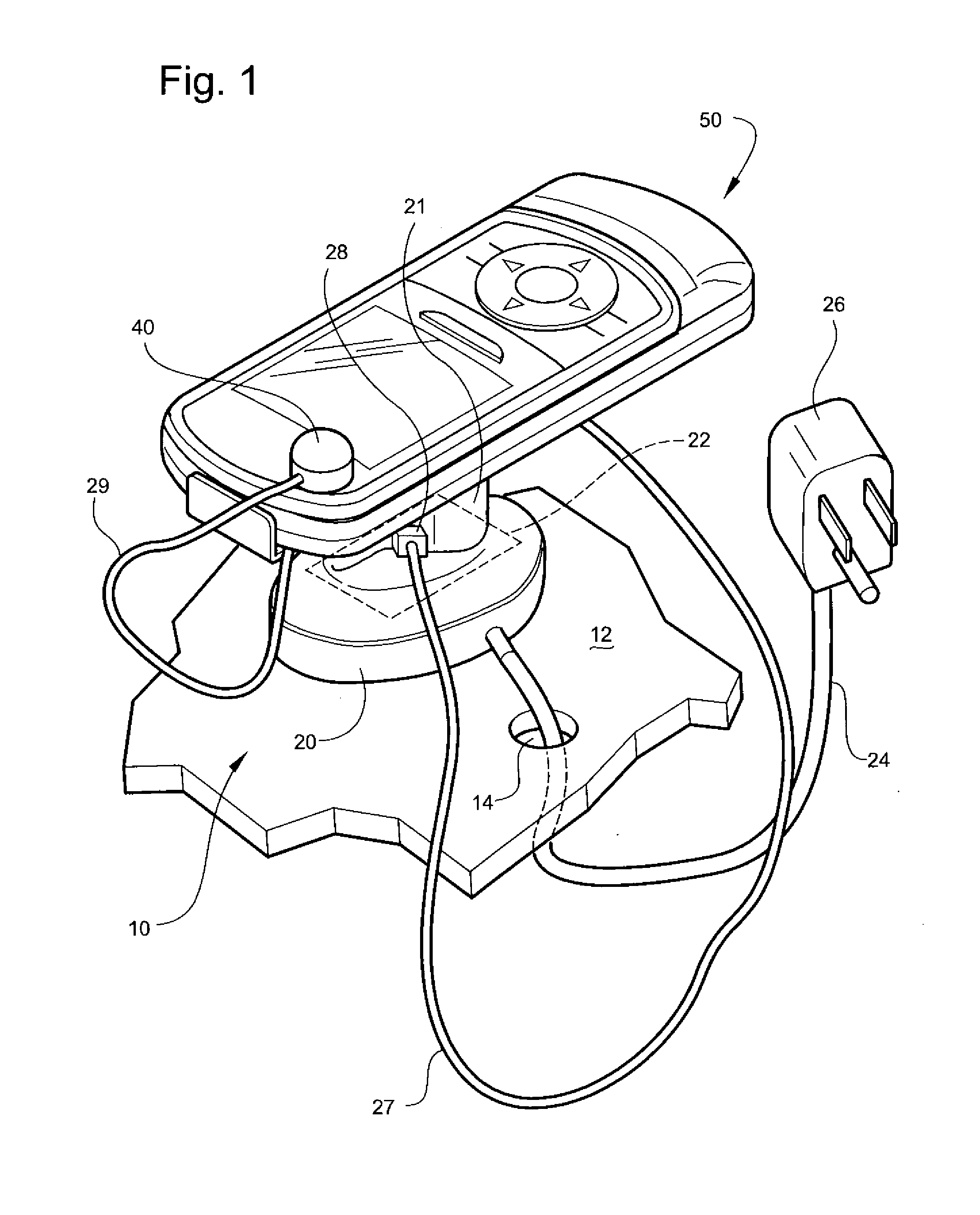 Security device including sensor having an extension