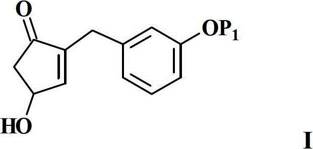 Preparation method of cyclopentenone and cyclopentenone for synthesizing benzindene prostaglandins