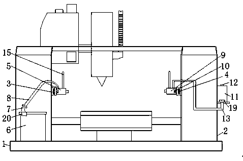 Object protection device for machine tool