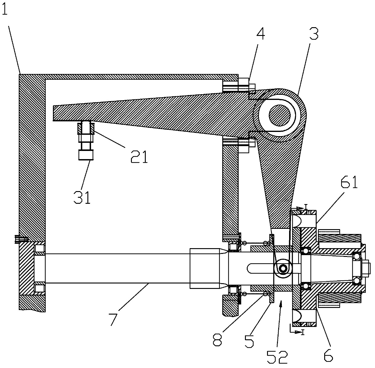 Separation and reunion automatic control mechanism of spring machine clutch