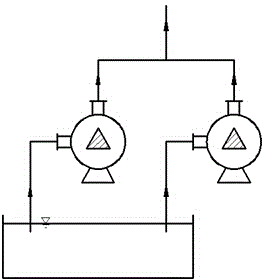Four-stage series-and-parallel connection pump