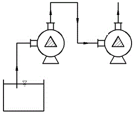 Four-stage series-and-parallel connection pump