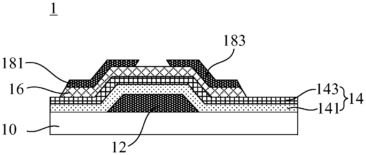 Thin film transistor and array substrate