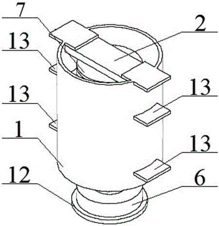Compound vibration isolating device based on magnetic material and oil damping material