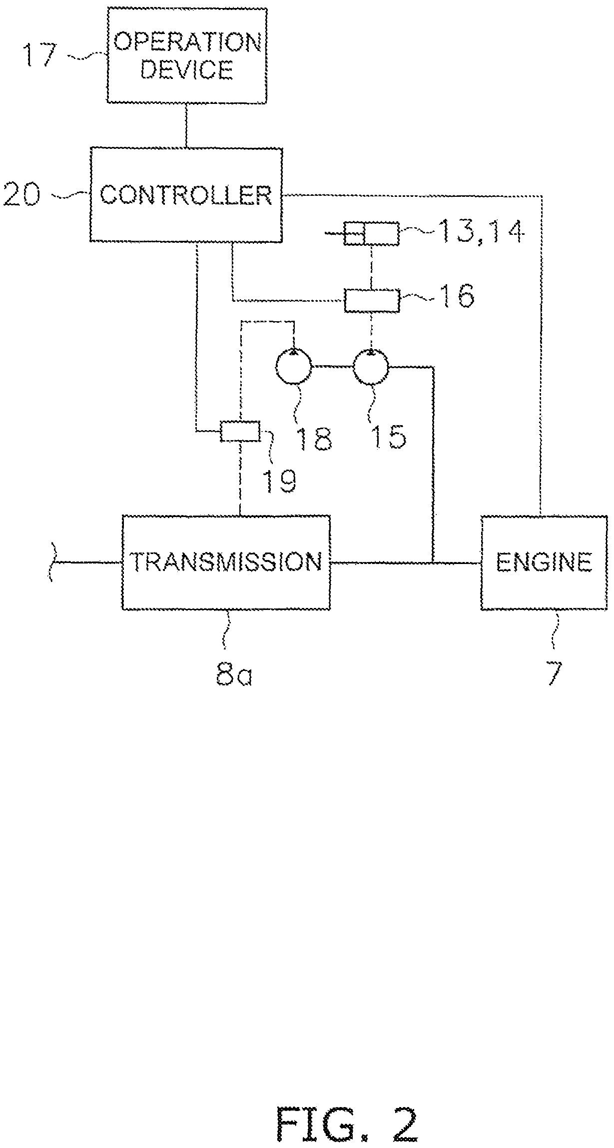 Friction engagement device for work vehicle and work vehicle