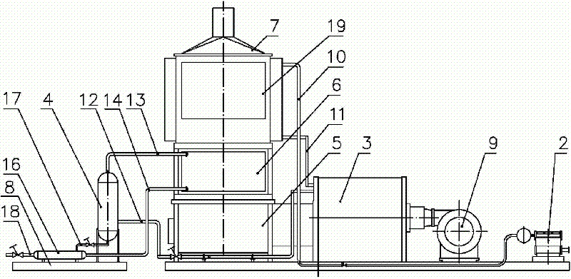 High-dryness oil field steam-injection boiler and high-dryness steam production method