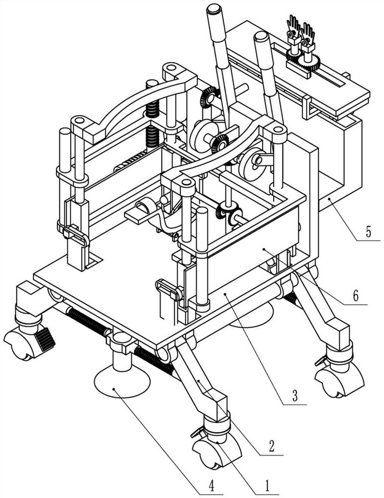 An automatic adjustment device for testing and exercising balance ability of elderly patients