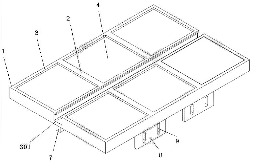 Cover plate for covering surface of collision pit