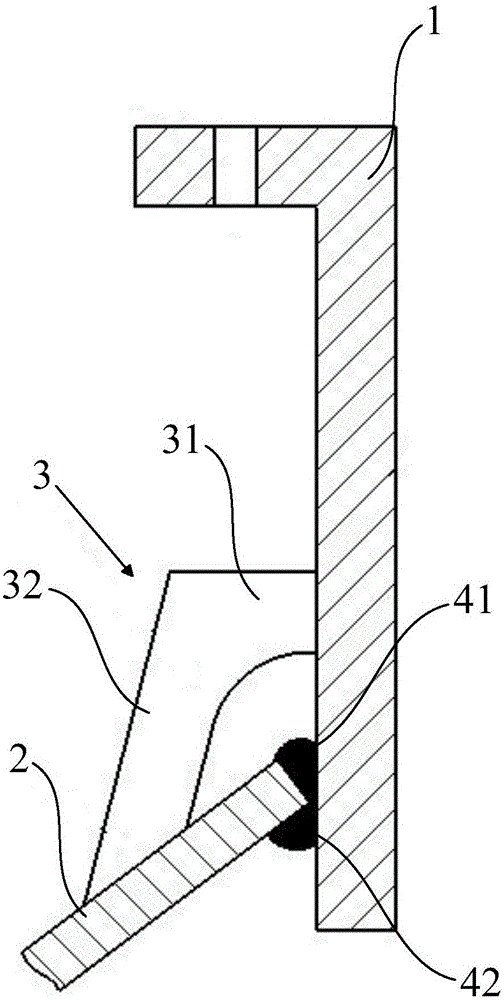 Blast furnace top steel ring mounting structure and mounting method thereof