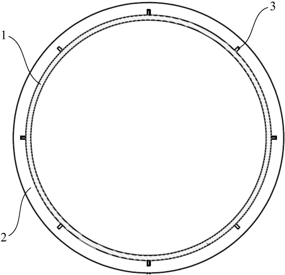 Blast furnace top steel ring mounting structure and mounting method thereof