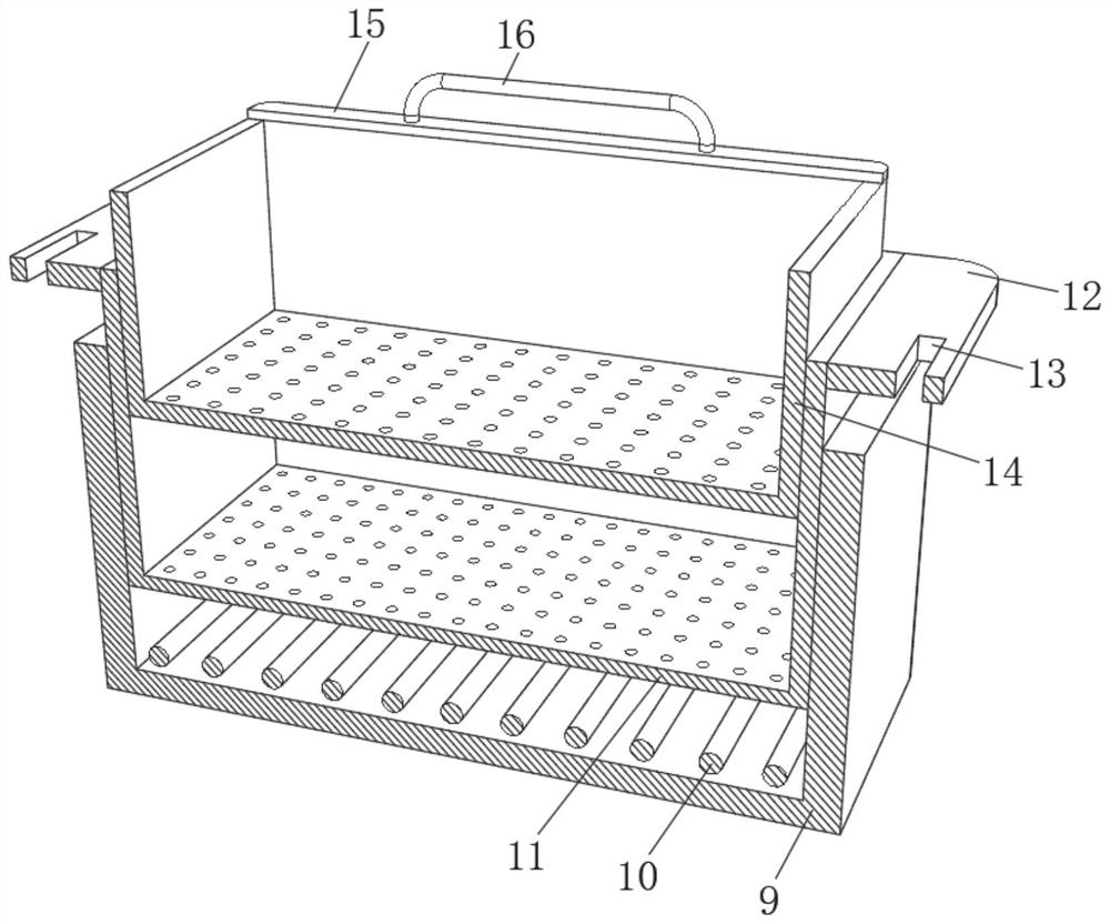 Automatic deep-frying and oil-filtering device for sweet potato slice processing