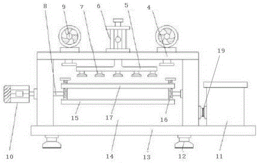 Surface treatment device of tapered roller