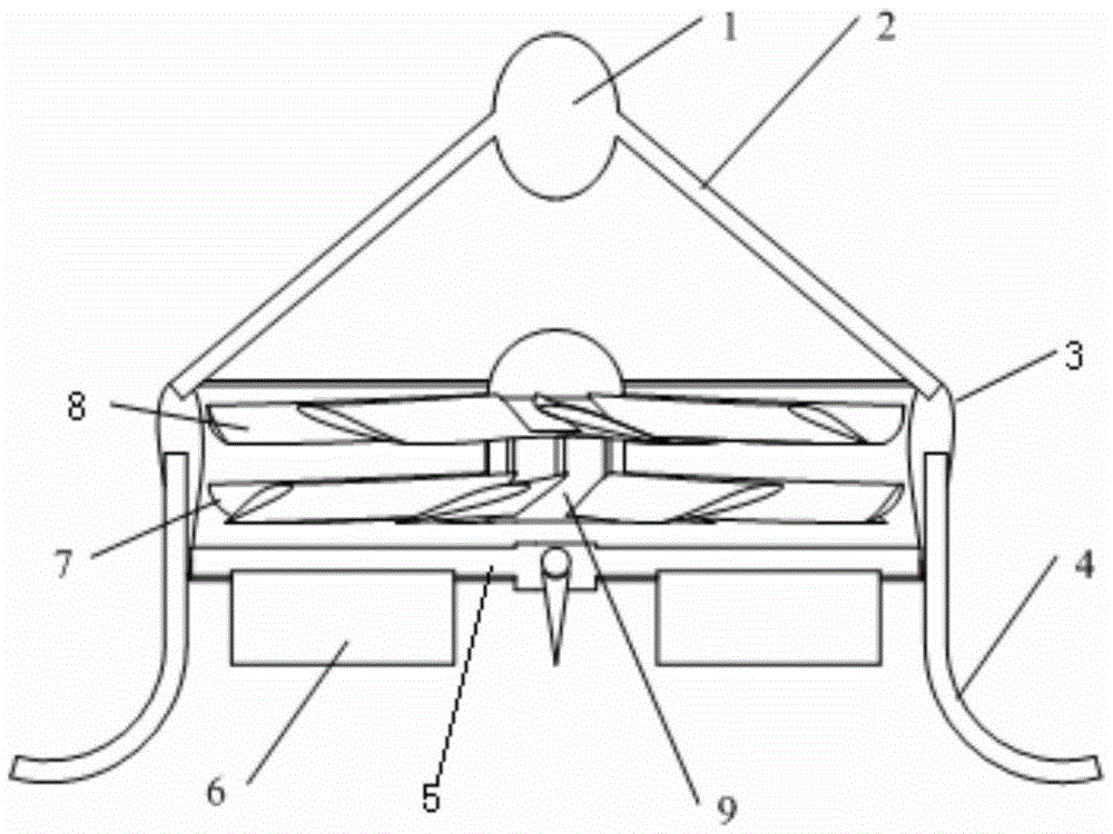 Coaxial opposite-rotating dual-rotating-wing duct type vertical take-off and landing aircraft