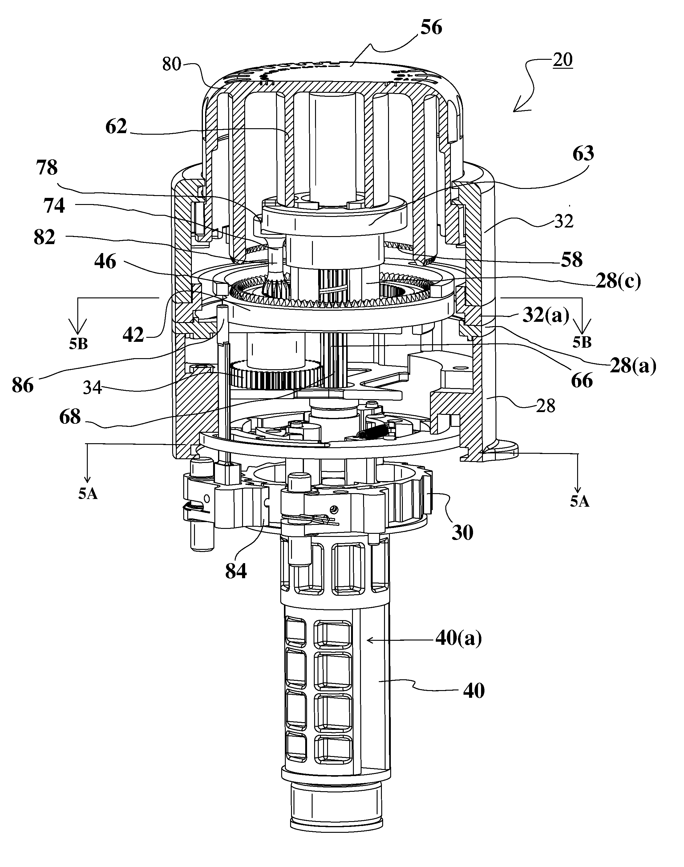 Apparatus for adjusting the payout of tether from a reel assembly