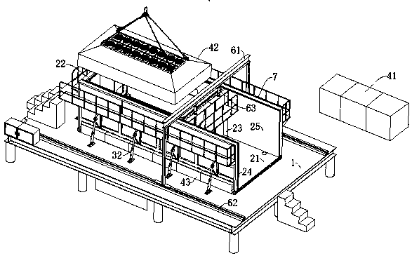 An automatic unfolding tooling mold for vacuum-assisted shelter forming process