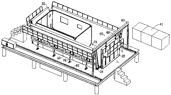 An automatic unfolding tooling mold for vacuum-assisted shelter forming process