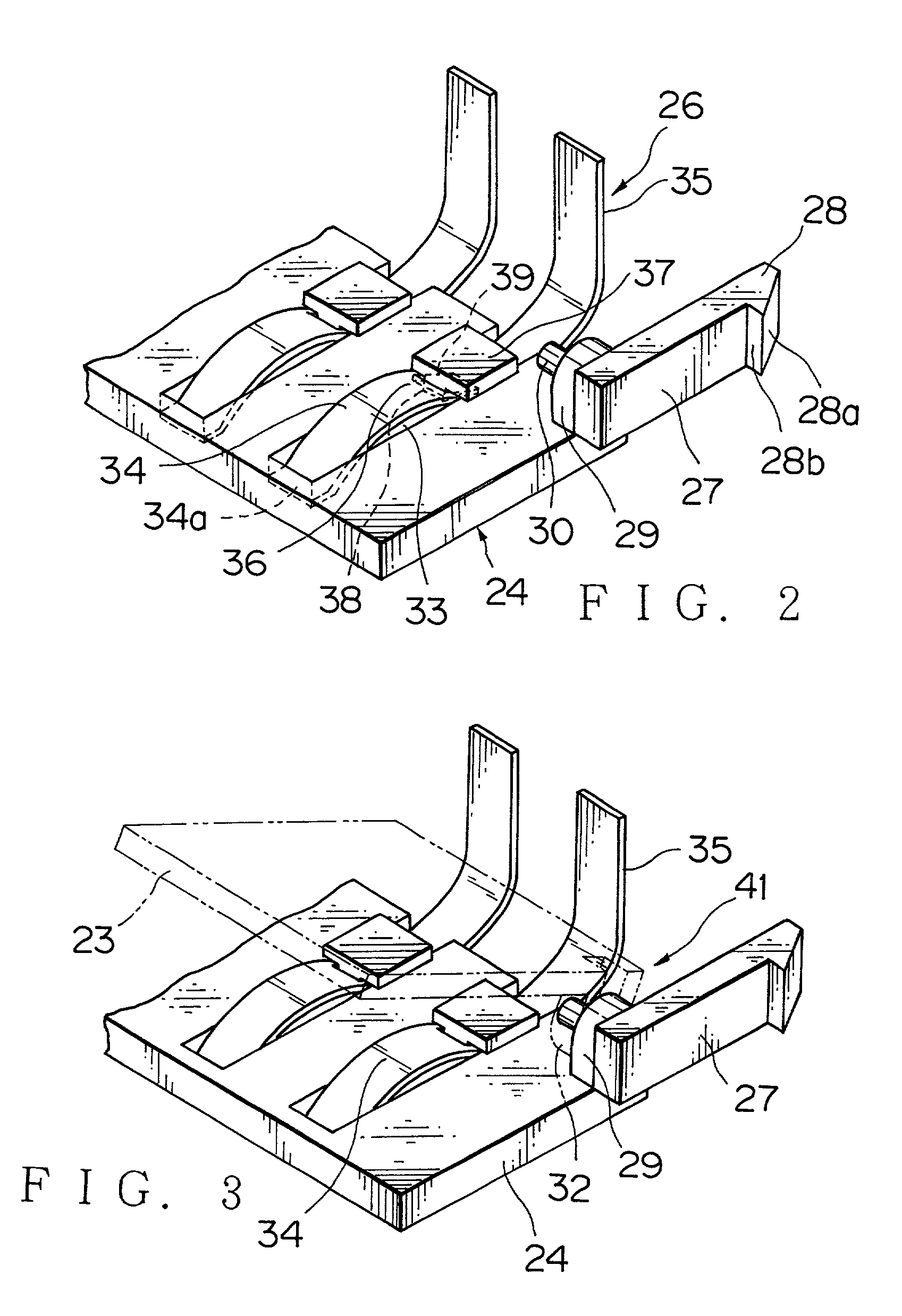 Connector and a connecting structure of circuit boards therewith