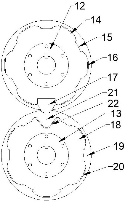 Multi-layer composite board frame with built-in supporting ribs and manufacturing equipment of multi-layer composite board frame