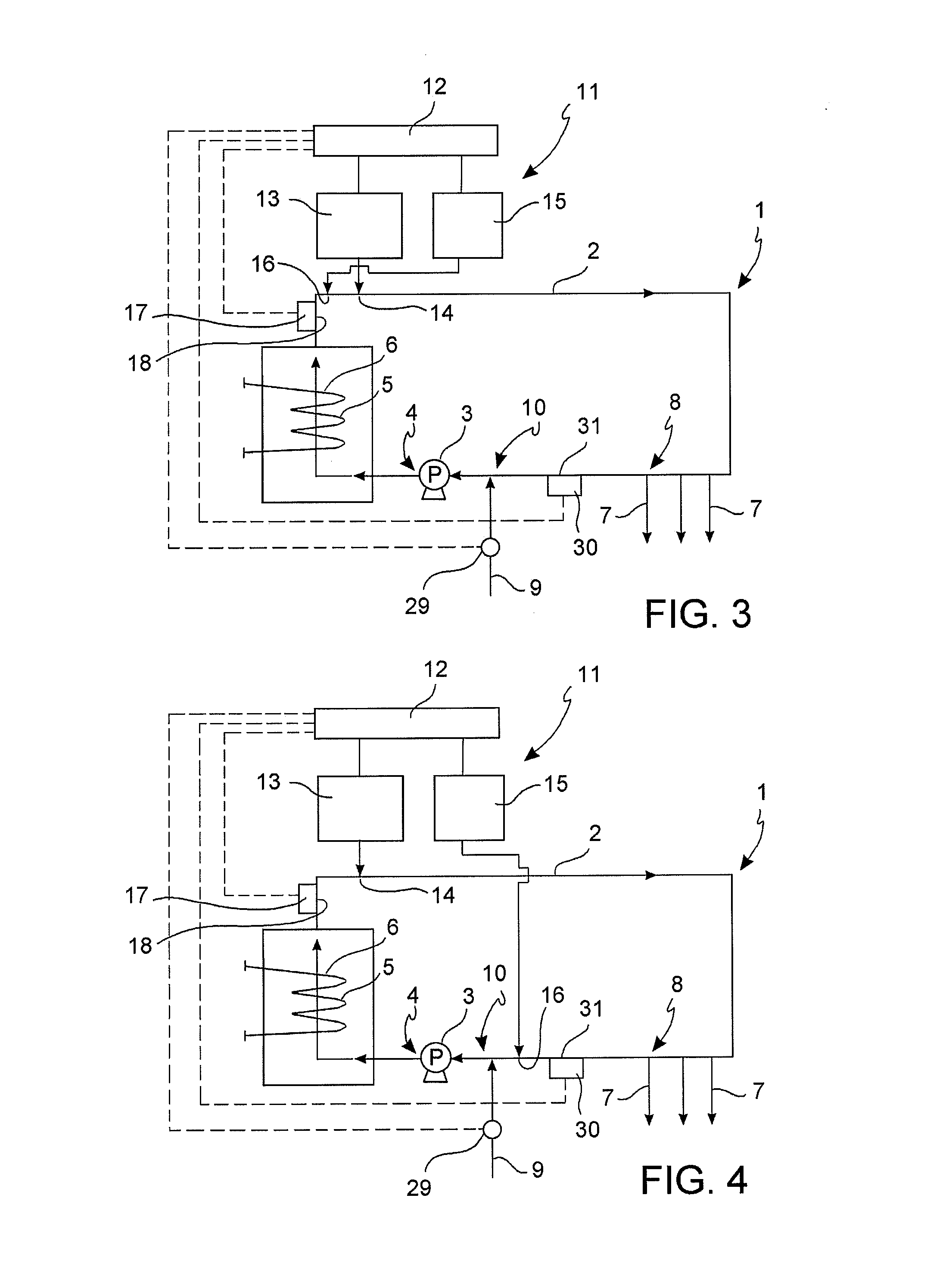 Hot sanitary water system and method for disinfection of hot water