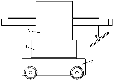 Flexible road slope tamping device