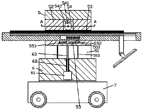 Flexible road slope tamping device