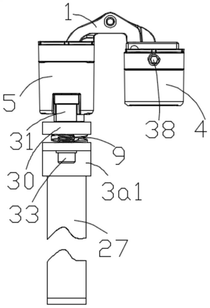 Self-closing three-dimensional adjustable hidden mute hinge and assembling method thereof