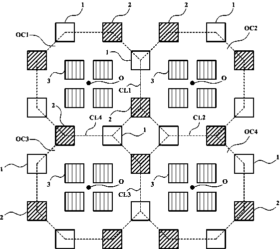 OLED display panel and pixel arrangement structure thereof