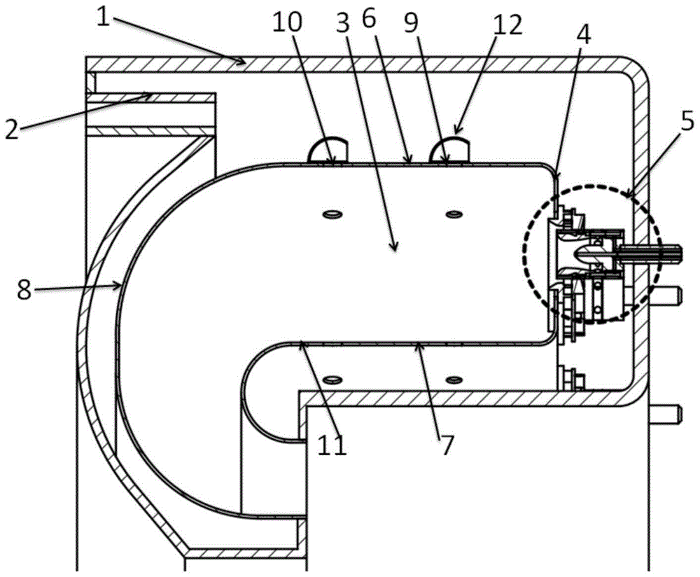 A recirculation combustion chamber that can widen the stable working range