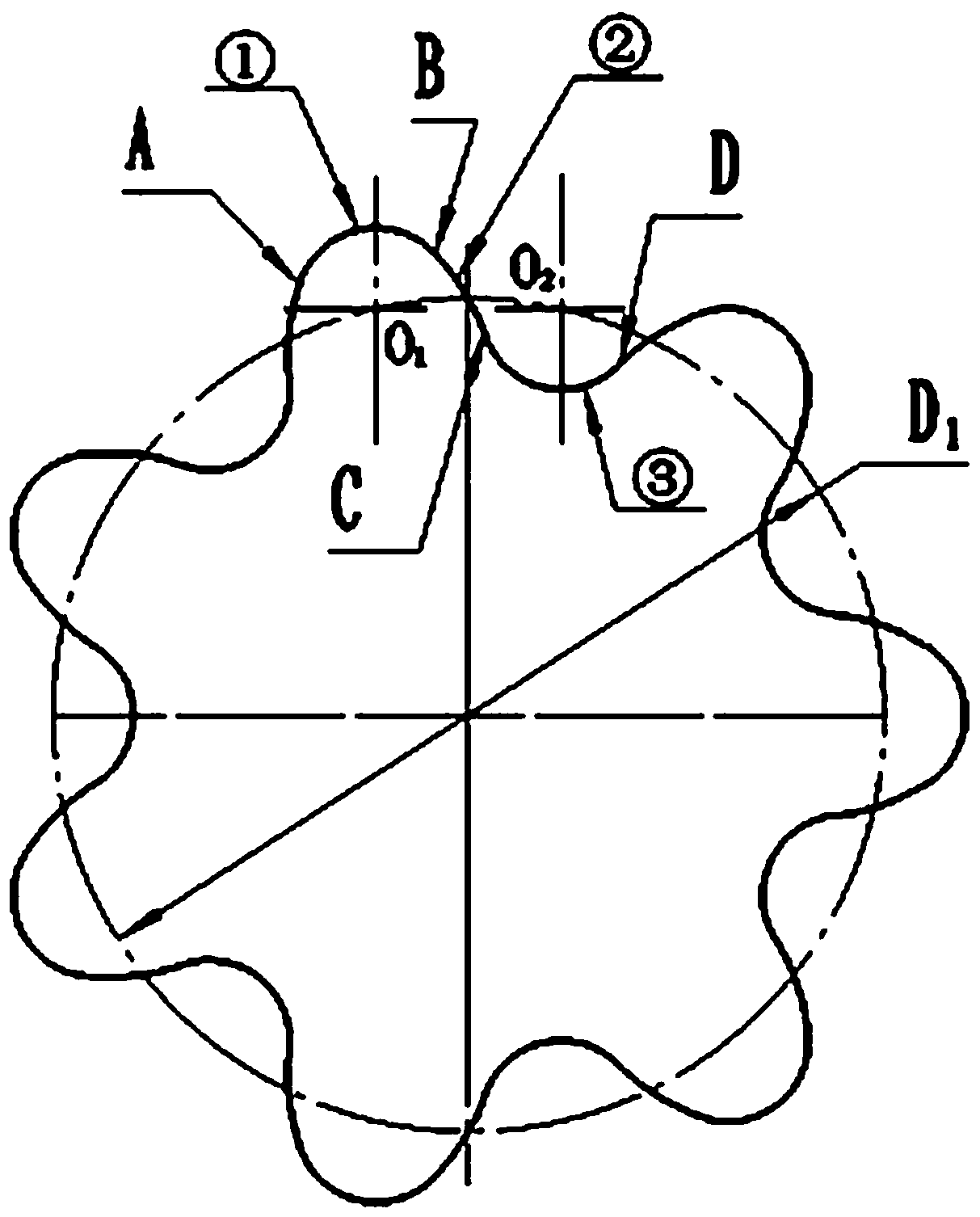 Coupling gear spiral rotor pump